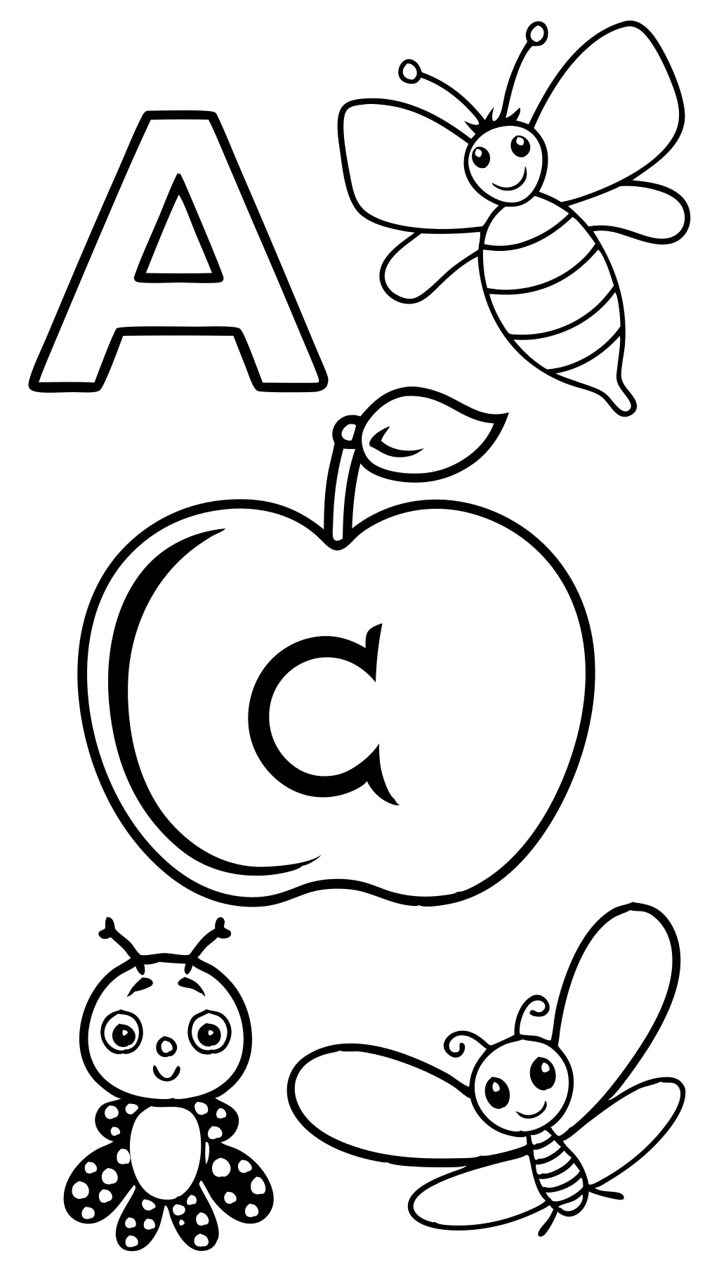 abc coloring pages printable